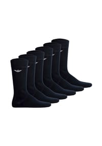 EMPORIO ARMANI - Herren Socken, 6er Pack - CASUAL COTTON, Kurzsocken, One Size - Marine