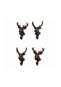 LOBERON - Haken 4er Set Deer antikbraun - antikbraun