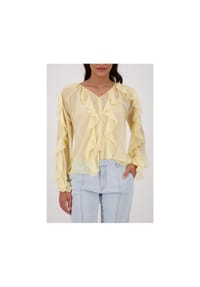 monari - Langarmbluse - pastel yellow
