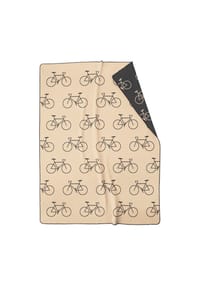 Cawö - Wohndecken VELO EDITION Allover Fahrrad 62990 beige - 37 - beige