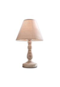 LOBERON - Tischlampe Kayenta leinen/antikweiß - leinen/antikweiß