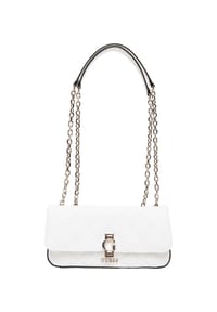 GUESS BESSEY - CONVERTIBLE XBODY FLAP, Umhängetasche, Kunstleder, für Damen - WHITE