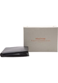 Maître F3 Geldbörse, Leder, Hochformat, Kreditkartenfächer, uni 
