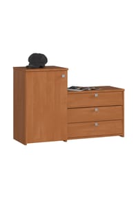 Akord - Schuhschrank S16 mit 4 Klapptüren - erle