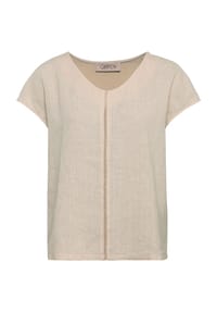 CARTOON - Leinenshirt, überschnittene Schultern, für Damen - 1156 OAT MILK
