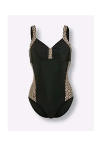Witt - Badeanzug - schwarz-champagner-bedruckt