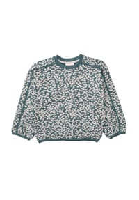 JETTE - Sweatshirt, Bordüre, für Kinder - PINE GREEN