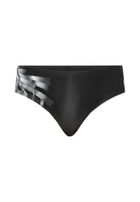 ALEX - Badeslip Graphic Placement, schnelltrocknend, für Herren - E004 BLACK / SILVE