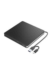 MANIKE - Externes DVD-Laufwerk USB 3.0 Type-C, tragbarer CD/DVD-Brenner & Player, Slim CD/DVD-RW Laufwerk - 