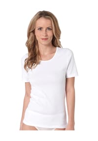 SYLVIA SPEIDEL. - T-Shirt "Sue", Rundhals-Ausschnitt, für Damen - 100 WEISS