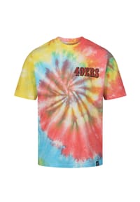 RE:COVERED - T-Shirt NFL 49ers Helmet für alle San Francisco 49ers-Fans - Rainbow Tie Dye