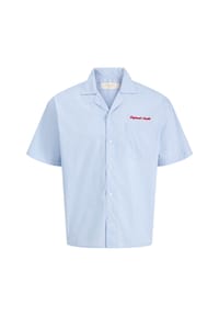 JACK & JONES - Hemd MENTON Kurzarmhemd - blau