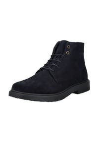 GEOX - Schnürstiefeletten, Leder, Reißverschluss, für Herren - NAVY