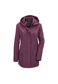 GOLDNER - Wasserabweisende Softshelljacke mit Kapuze - aubergine