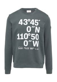 s.Oliver - Sweatshirt, Rippbündchen, für Herren - 55D1 BLUE