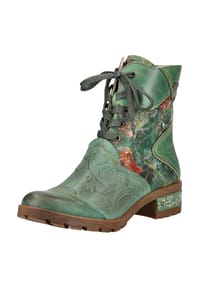 LAURA VITA® - Lederimitat/Textil Stiefelette - Grün