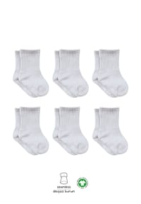 bistyle® - Baby-Socken Basic 6er-Pack, GOTS-zertifiziert, hoher Baumwollanteil - Anthracite Mix