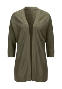 Sieh an! - Long-Strickjacke - khaki