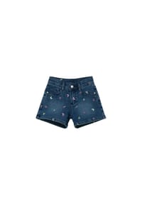 s.Oliver - Jeansshorts, Five-Pocket, Stickerei, für Kinder - 55Z2  BLUE