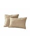 LOBERON Kissenhülle 2er Set Lavinois creme/braun Bild 2