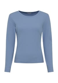 MANGUUN - Langarmshirt, Rundhals, für Damen - 1 WEISS