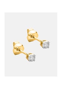 Diamant L'eternel - Ohrringe, mit 0.05 ct Diamant, 375 Gelbgold - gold