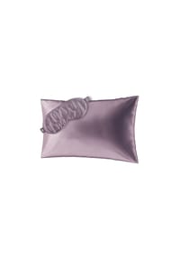 AILORIA - Seidenkissenbezug + Maske BEAUTY SLEEP SET (60x40) - lila