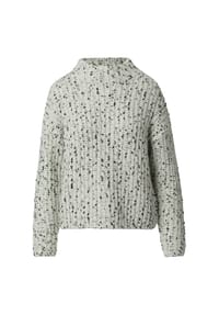 comma, - Strickpullover, Stehkragen, für Damen - 01W0  WHITE