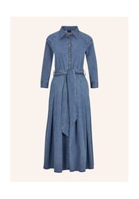 MADELEINE - Jeanskleid mit Kellerfalten - blue