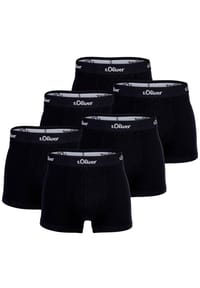 s.Oliver - Herren Boxershorts, 6er Pack - Boxerbrief, Baumwoll-Stretch - Blau
