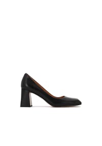 Kazar - Pumps aus Lackleder mit quadratischer Zehenpartie - Schwarz