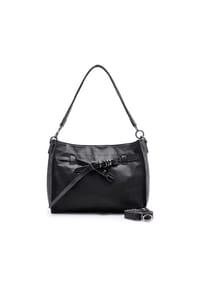 FREDsBRUDER BELTED WITH LOVE - Schultertasche, Leder, Reißverschluss, für Damen - 1001BLACK