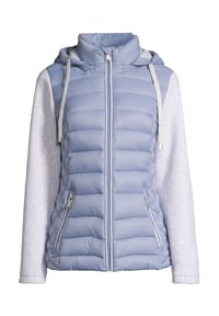 NEW VIEW - Jacke Sophia Materialmix - Rauchblau