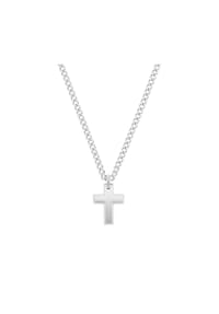 TOM TAILOR MEN - Kette mit Anhänger für Herren, Edelstahl | Kreuz - silber