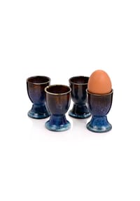 SÄNGER Steingut Geschirrserie Tokio - Tokio - Blau - Cappuccinotassen Set 4-teilig