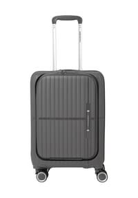 GLOBETROTTER LAHN - 4-Doppelrollen-Trolley, Hartschale - DK.GREY 7488