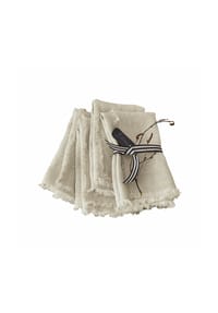 LOBERON - Serviette 4er Set Largo leinen - leinen