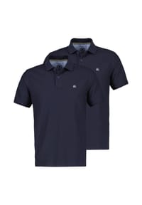 LERROS - Poloshirt 2er Pack Basic - Basalt grey
