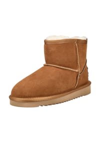 MUSTANG® - Veloursleder Stiefelette - Cognac