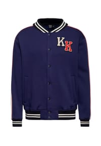 KING KEROSIN - Collegejacke mit hochwertiger Rückenstickerei Speedfreak - dunkelblau