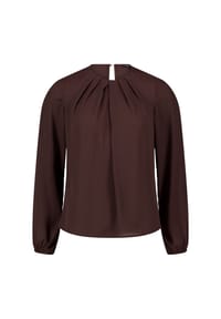 zero - Business-Bluse unifarben - Black Beauty