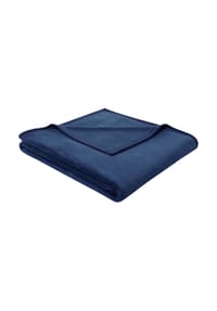Biederlack® - Wohndecke - Plaid Cotton Sense, Baumwolle, Samtband-Einfassung - Beige