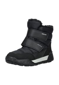 GEOX - Lederimitat/Textil Stiefel - Navy/Lime