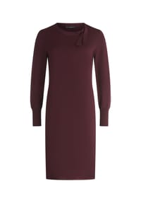 BETTY BARCLAY - Strickkleid mit Schleifenknoten - Dark Aubergine