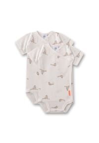 Sanetta - Bodys, 2er-Pack, nahtlos, für Kinder - 1948 WH. PEBBLE