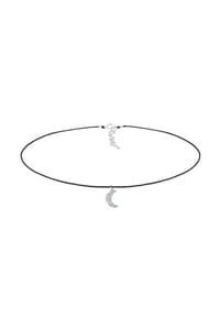 elli. - Halskette Choker Halbmond Silber, Mit Kristallen Von Swarovski® - Gold