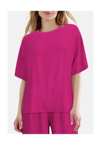 TOM TAILOR - Schlafanzug-Oberteil, Seitenschlitze, für Damen - 420 ROT-MITTEL-UN
