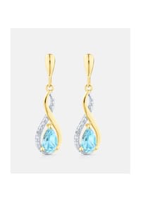 Diamant L'eternel - Ohrhänger, mit Blautopas, 375 Gelbgold - gold