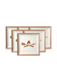 Ritzenhoff & Breker Speiseteller Rusty 26 x 26 cm 6er Set braun - RUSTY - braun