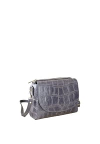 collezione alessandro® - Umhängetasche Amsterdam aus echtem Leder - blau